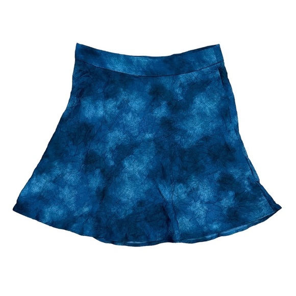 Free People Martine Flirt Tie-Dye Skirt Navy Blue Combo Size 12 - Picture 6 of 10